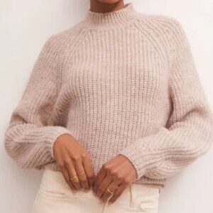Z Supply Desmond Knit Brown Sweater Sz M